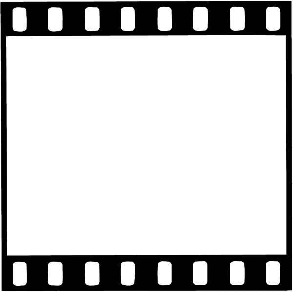 Film frame vinyl decal. Customize on line. Cinemas Films Videos 022-0070  